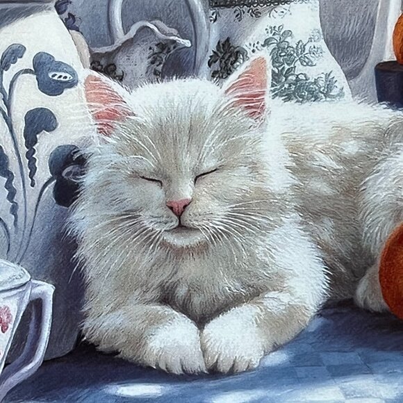 Collectible Plate Mabel's Sunny Retreat Mary Ann Lasher Warm Country Moments Cat - Picture 5 of 14